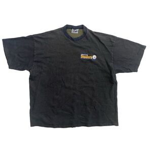 Vintage Pittsburgh Steelers Men's Majestic Embroidered XXL Black Knit Mesh